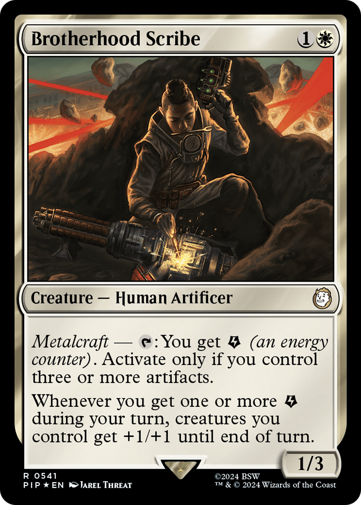 Brotherhood Scribe (Surge Foil) [Fallout] | North Valley Games