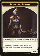 Zombie // Trueheart Duelist Double-Sided Token [Amonkhet Tokens] | North Valley Games