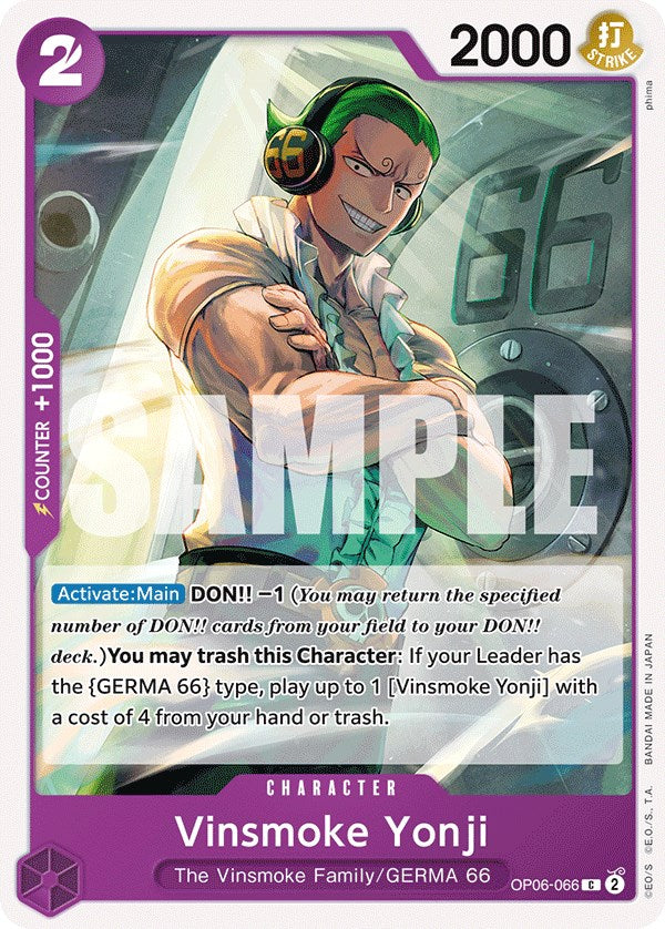 Vinsmoke Yonji [Wings of the Captain] | North Valley Games