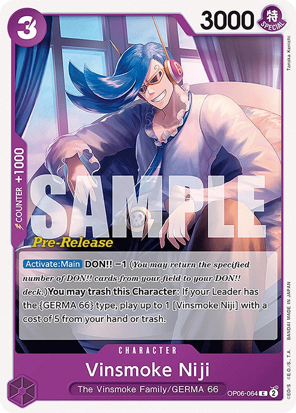 Vinsmoke Niji (064) [Wings of the Captain Pre-Release Cards] | North Valley Games