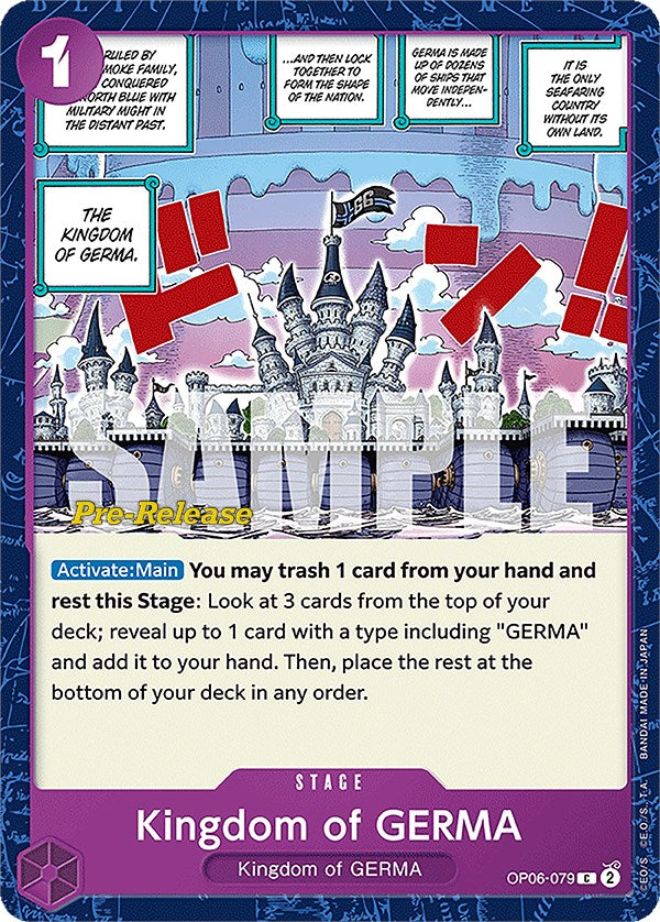Kingdom of GERMA [Wings of the Captain Pre-Release Cards] | North Valley Games
