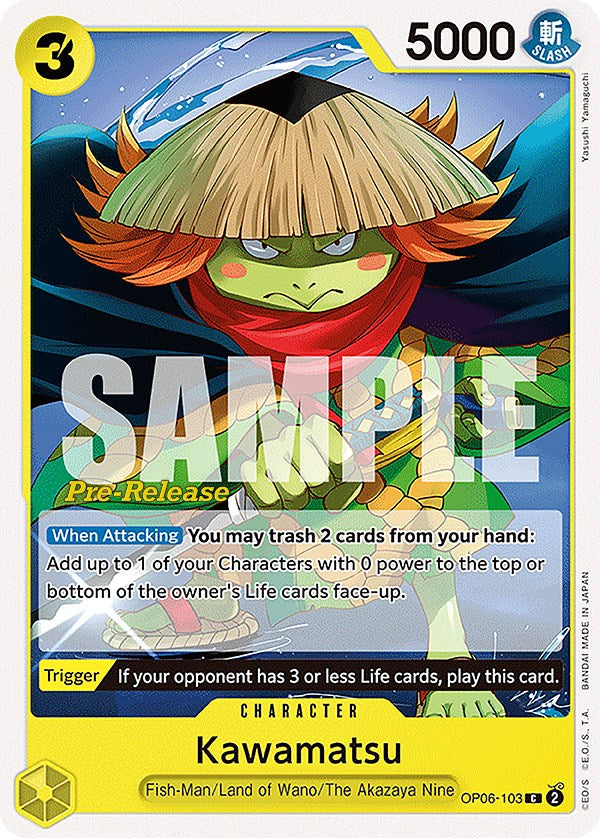 Kawamatsu [Wings of the Captain Pre-Release Cards] | North Valley Games
