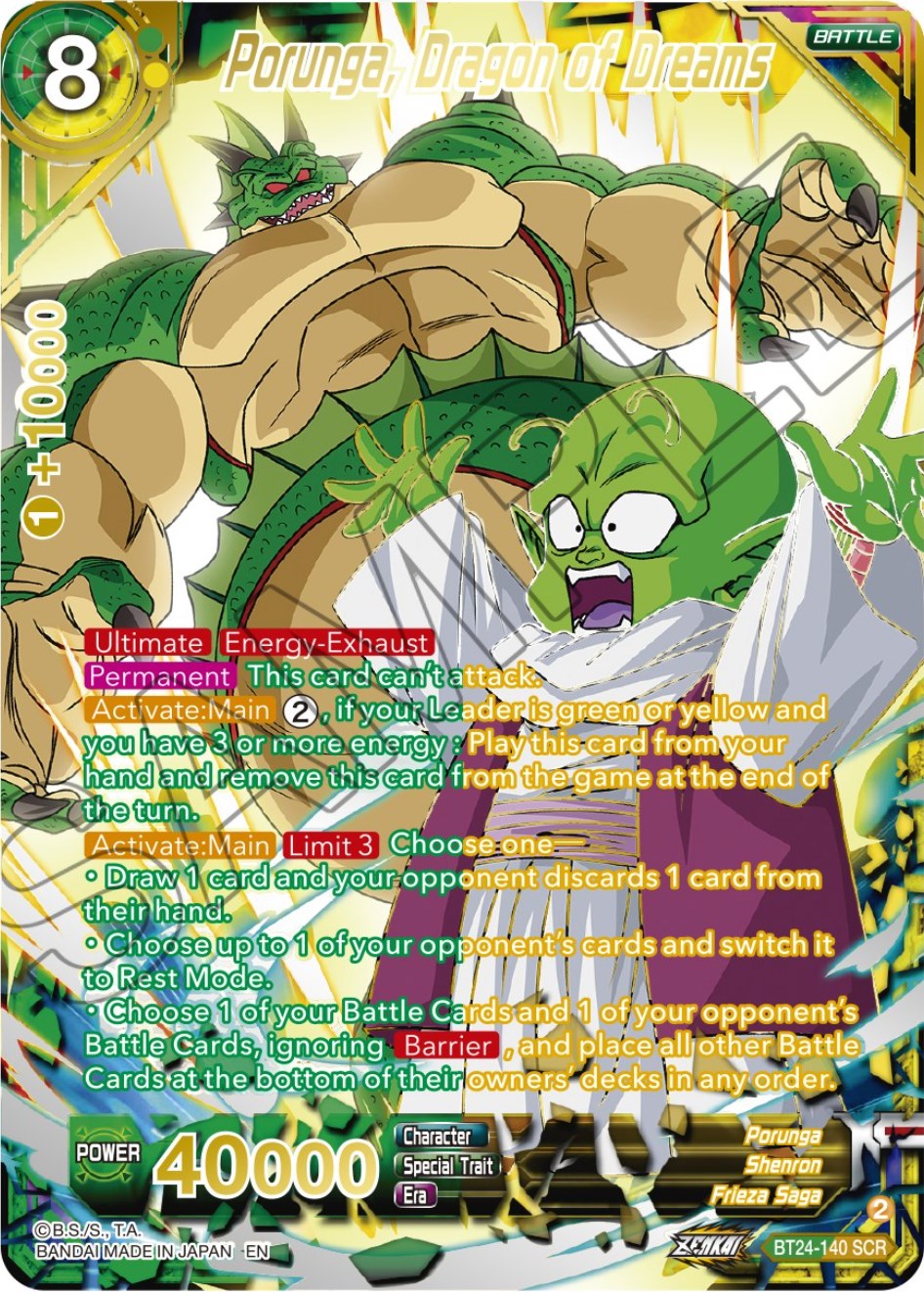 Porunga, Dragon of Dreams (Collector Booster) (BT24-140) [Beyond Generations] | North Valley Games