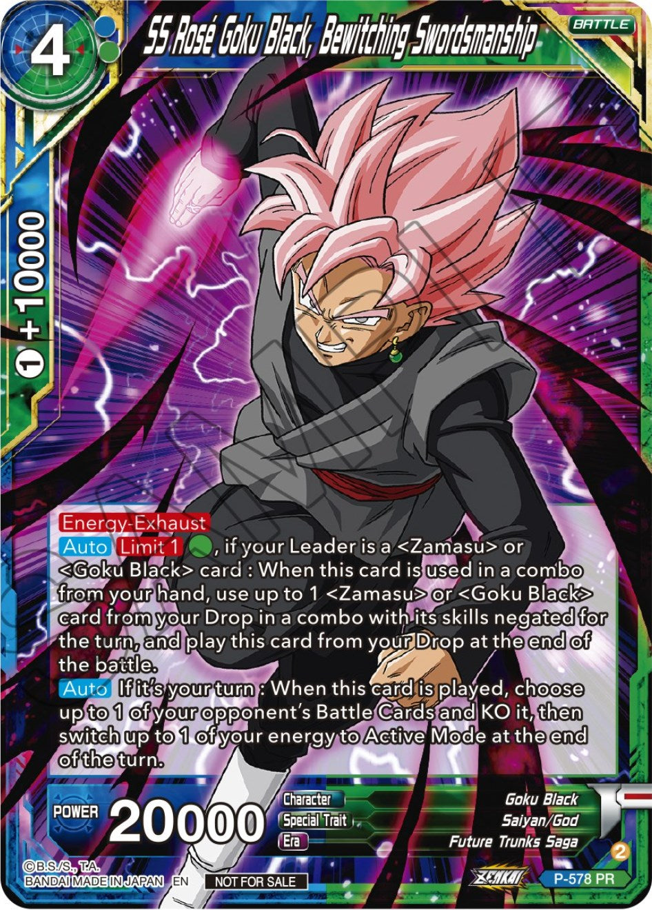 SS Rose Goku Black, Bewitching Swordsmanship (Zenkai Series Tournament Pack Vol.7) (P-578) [Tournament Promotion Cards] | North Valley Games