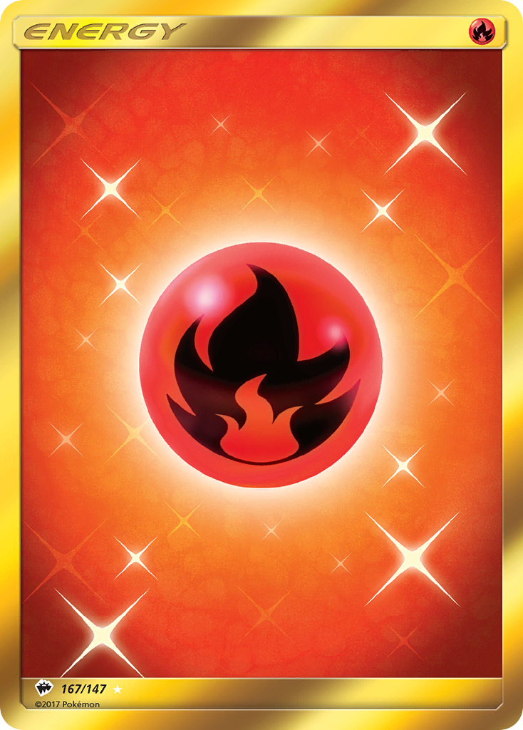 Fire Energy (167/147) [Sun & Moon: Burning Shadows] | North Valley Games