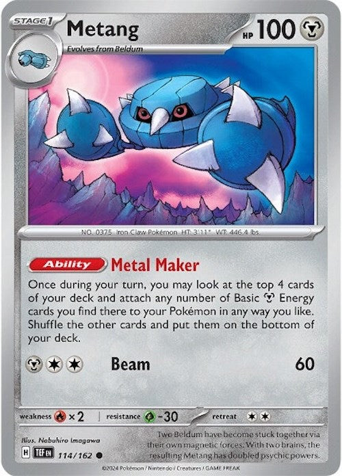 Metang (114/162) [Scarlet & Violet: Temporal Forces] | North Valley Games