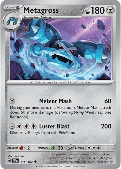 Metagross (115/162) [Scarlet & Violet: Temporal Forces] | North Valley Games