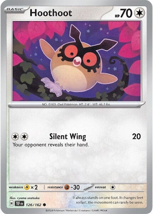 Hoothoot (126/162) [Scarlet & Violet: Temporal Forces] | North Valley Games