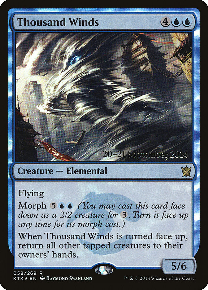 Thousand Winds [Khans of Tarkir Prerelease Promos] | North Valley Games
