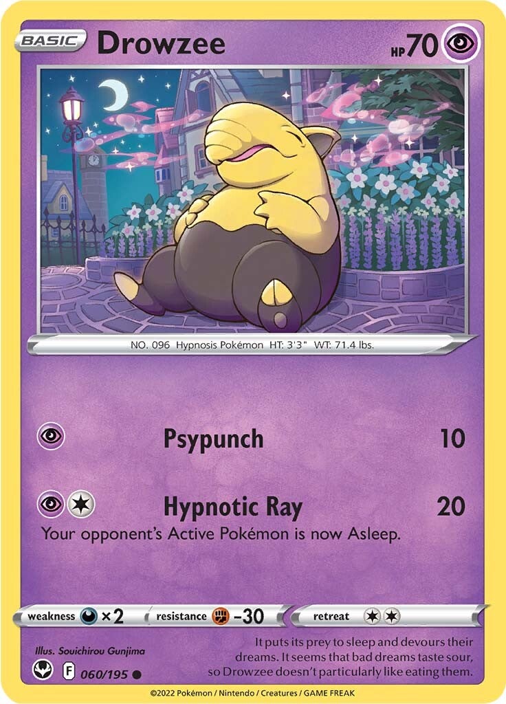 Drowzee (060/195) [Sword & Shield: Silver Tempest] | North Valley Games