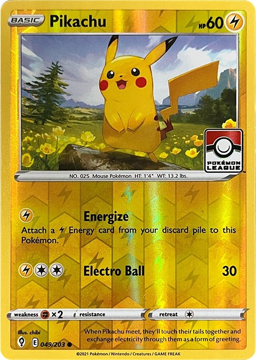 Pikachu (049/203) (2023 2024 League Promo) [League & Championship Cards] | North Valley Games