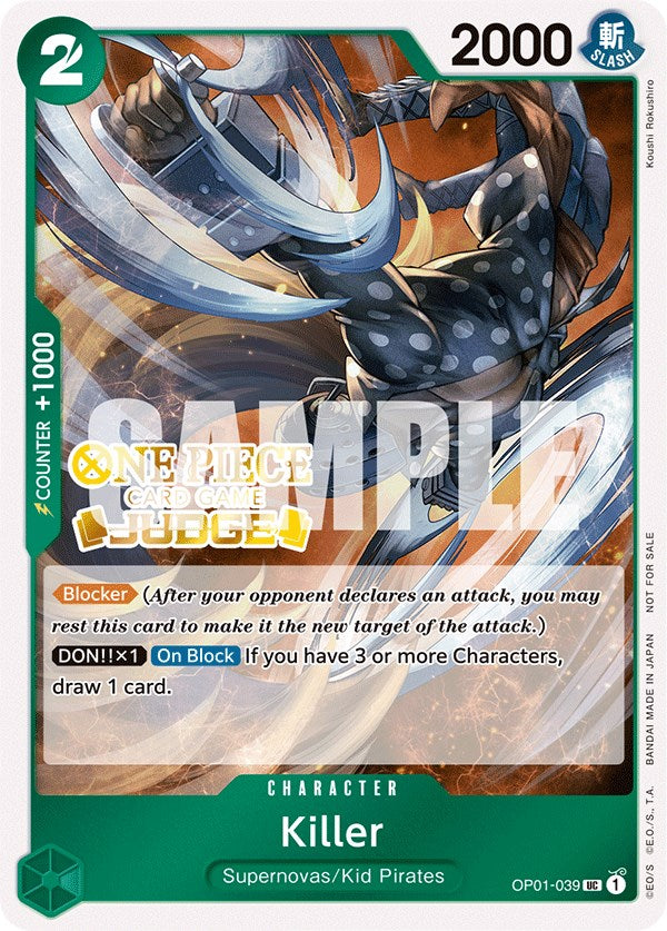 Killer (Judge Pack Vol. 3) [One Piece Promotion Cards] | North Valley Games