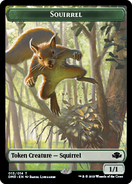 Elephant // Squirrel Double-Sided Token [Dominaria Remastered Tokens] | North Valley Games