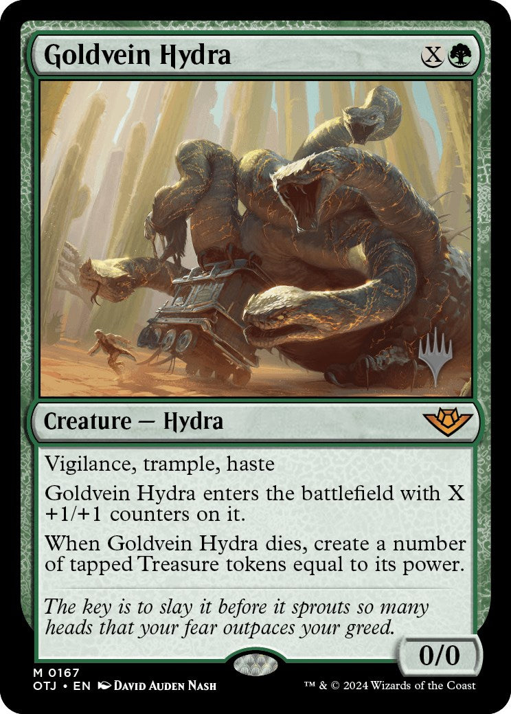 Goldvein Hydra (Promo Pack) [Outlaws of Thunder Junction Promos] | North Valley Games