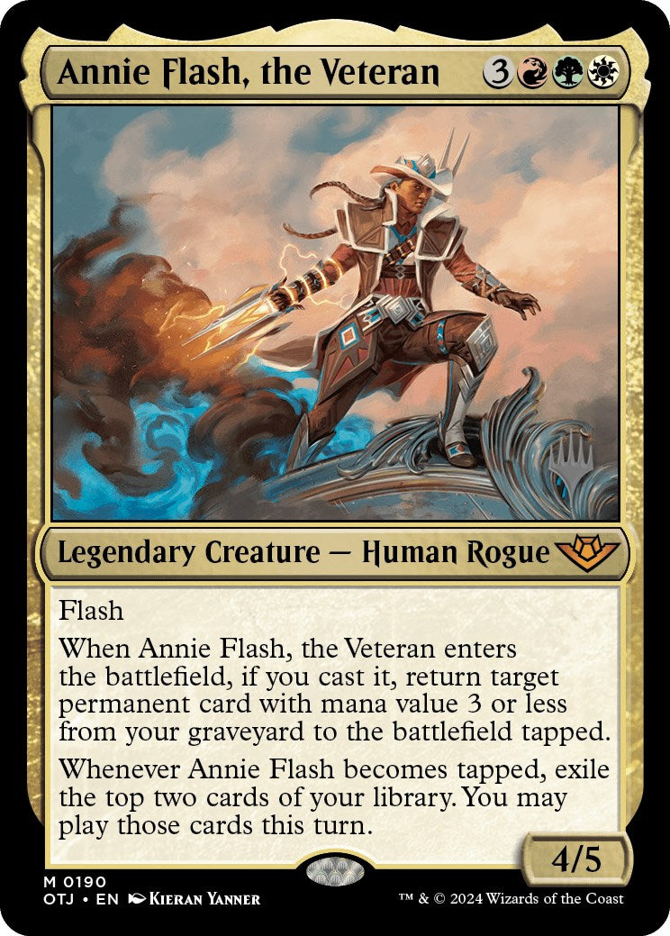 Annie Flash, the Veteran (Promo Pack) [Outlaws of Thunder Junction Promos] | North Valley Games