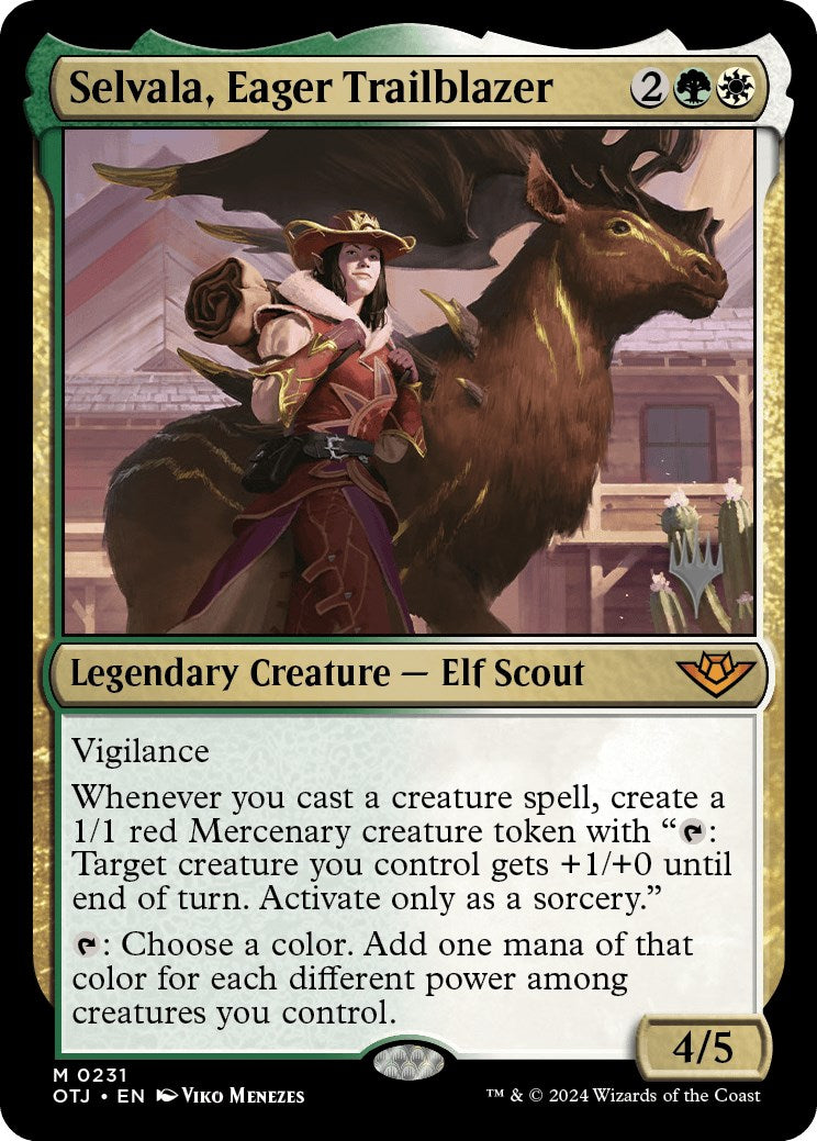Selvala, Eager Trailblazer (Promo Pack) [Outlaws of Thunder Junction Promos] | North Valley Games