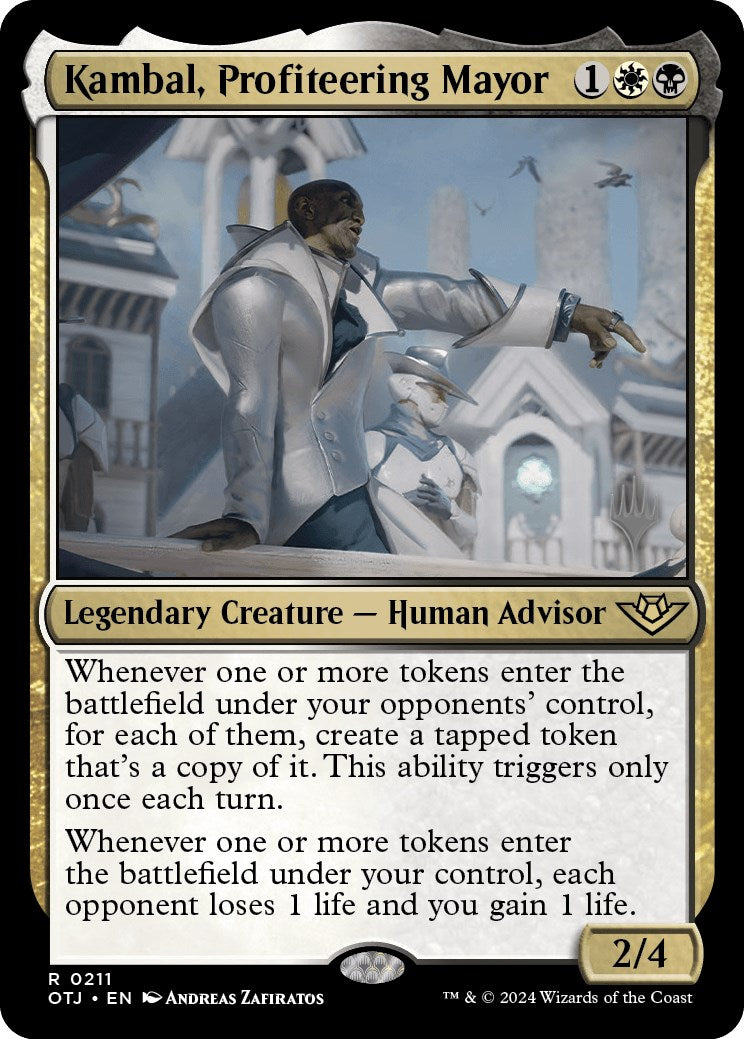 Kambal, Profiteering Mayor (Promo Pack) [Outlaws of Thunder Junction Promos] | North Valley Games
