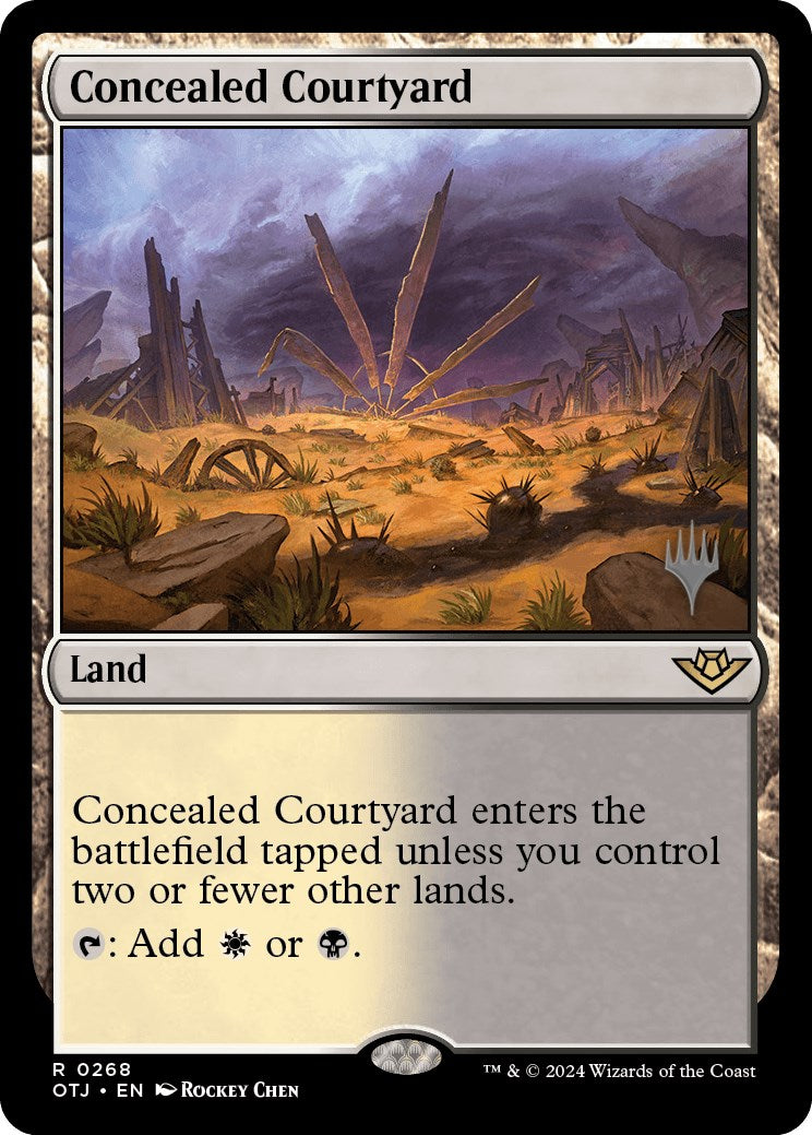 Concealed Courtyard (Promo Pack) [Outlaws of Thunder Junction Promos] | North Valley Games