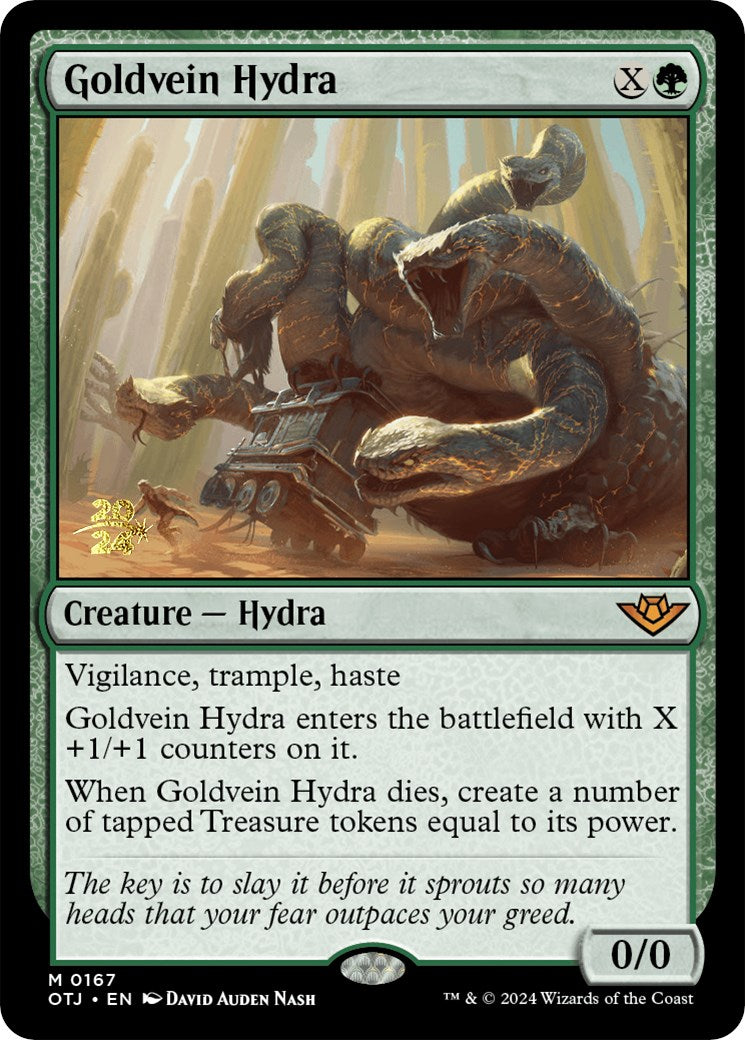 Goldvein Hydra [Outlaws of Thunder Junction Prerelease Promos] | North Valley Games