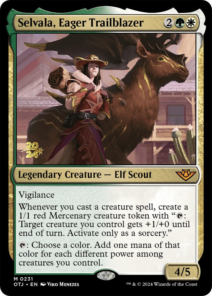 Selvala, Eager Trailblazer [Outlaws of Thunder Junction Prerelease Promos] | North Valley Games