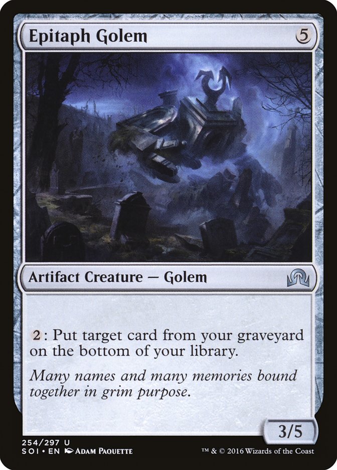 Epitaph Golem [Shadows over Innistrad] | North Valley Games