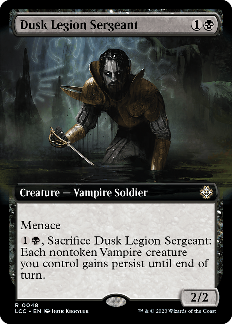 Dusk Legion Sergeant (Extended Art) [The Lost Caverns of Ixalan Commander] | North Valley Games