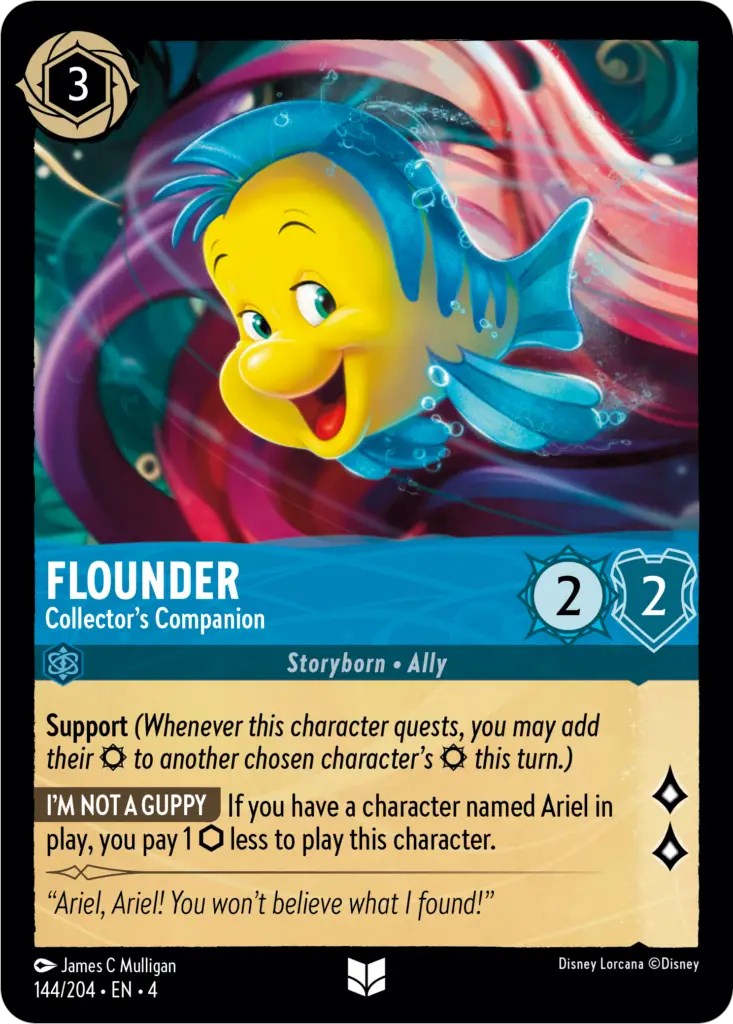 Flounder - Collector's Companion (144/204) [Ursula's Return] | North Valley Games