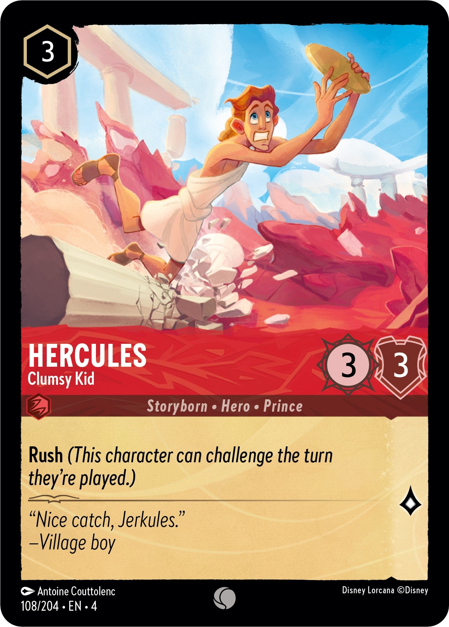 Hercules - Clumsy Kid (108/204) [Ursula's Return] | North Valley Games