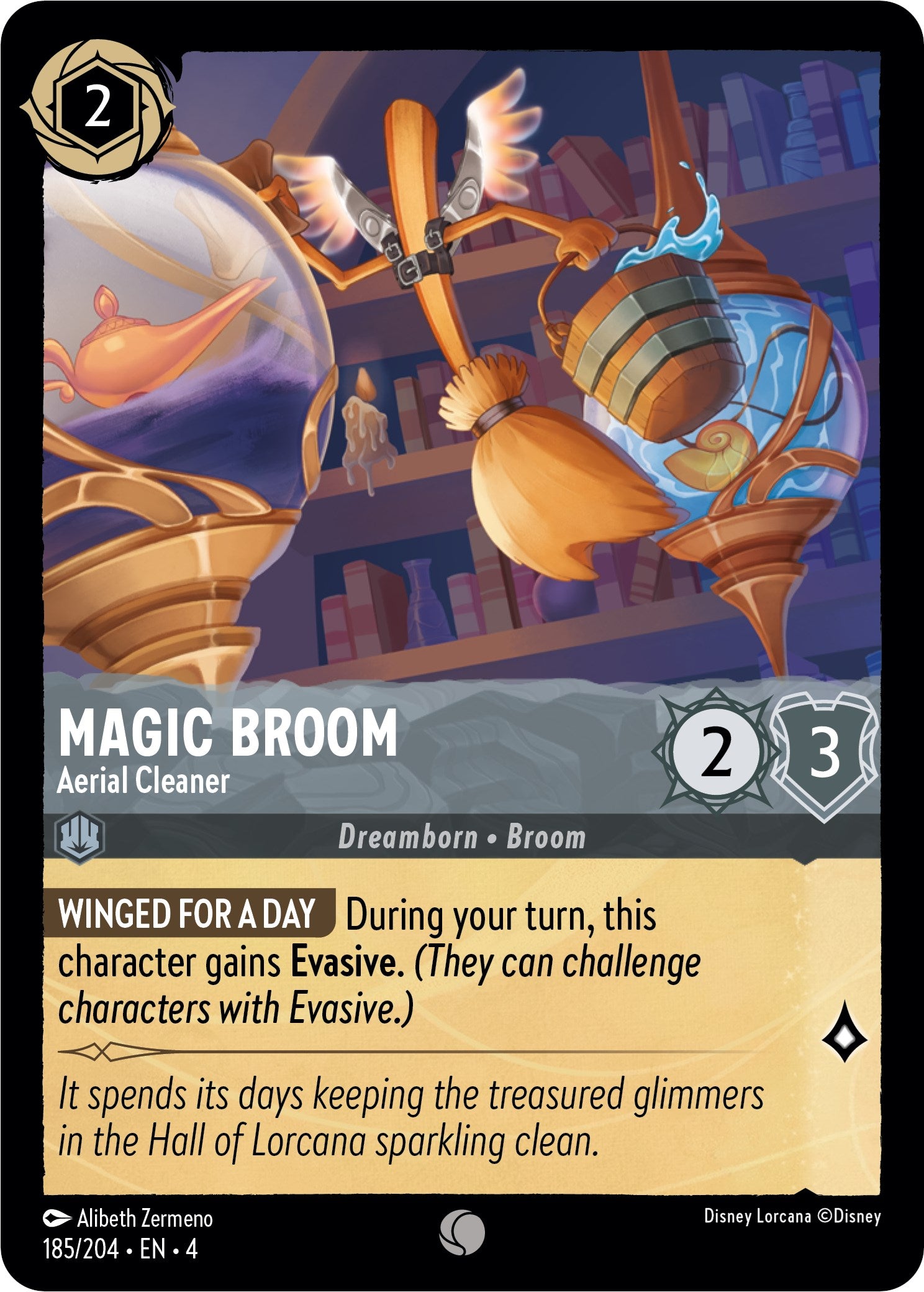 Magic Broom - Aerial Cleaner (185/204) [Ursula's Return] | North Valley Games