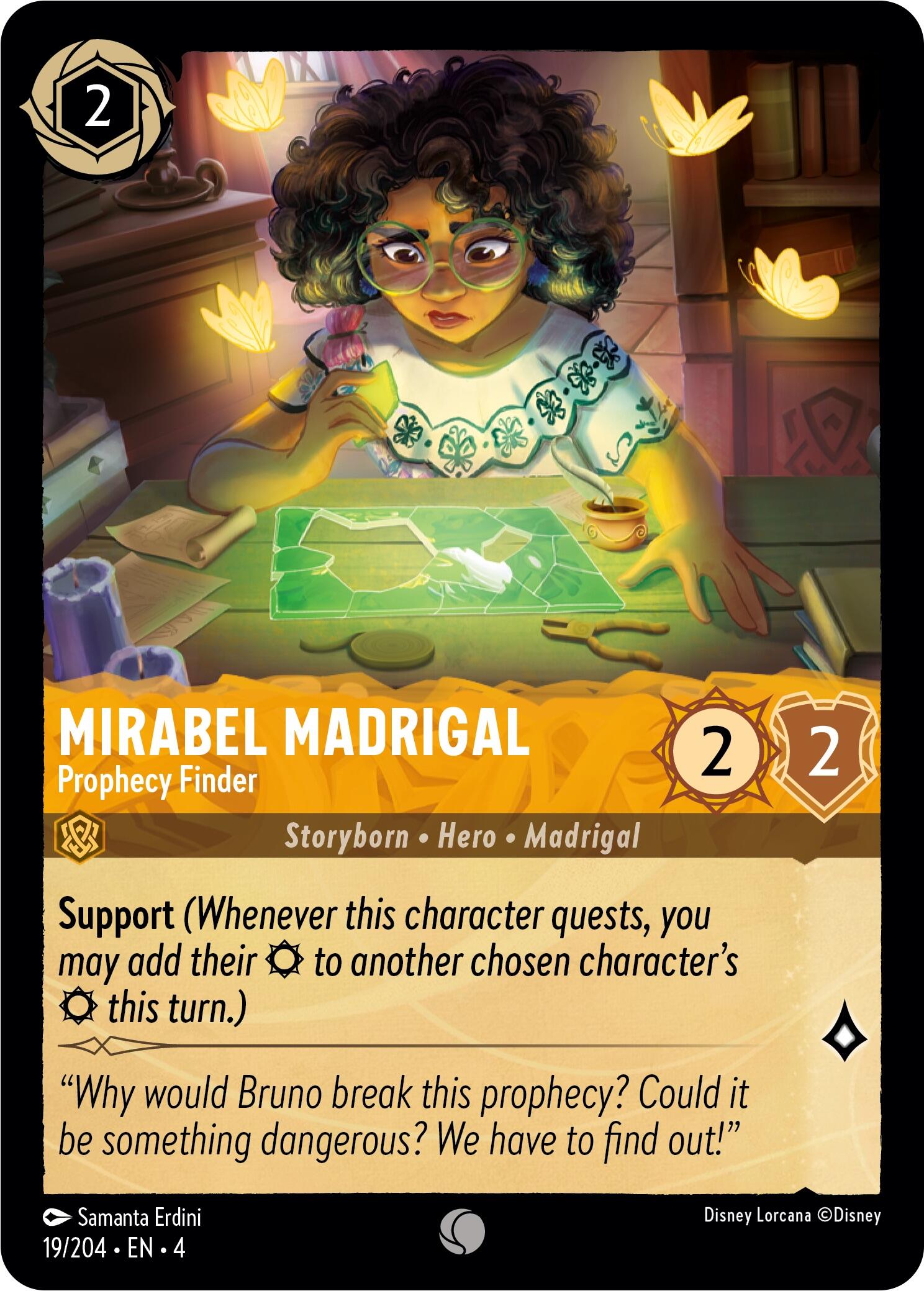 Mirabel Madrigal - Prophecy Finder (19/204) [Ursula's Return] | North Valley Games