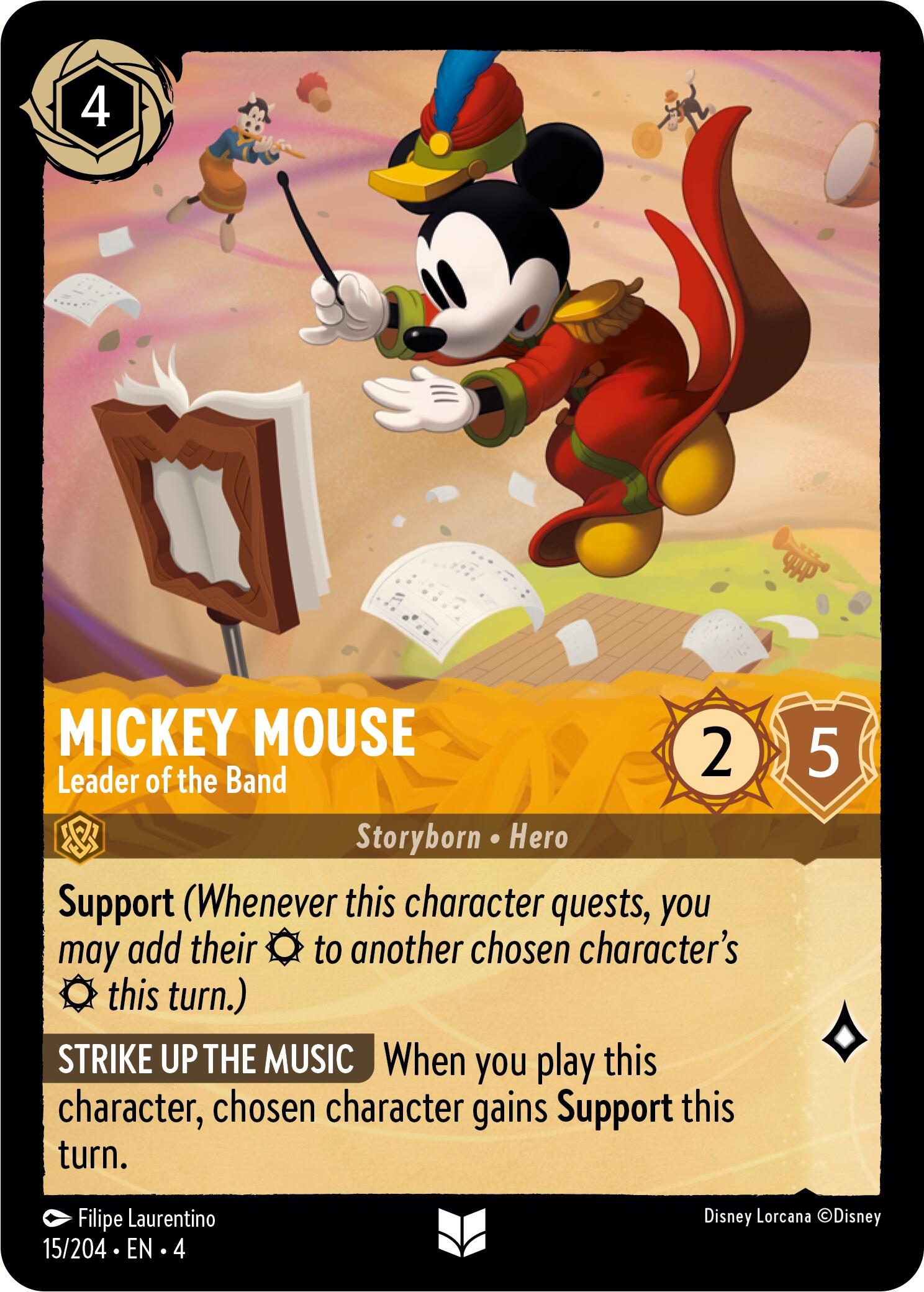 Mickey Mouse - Leader of the Band (15/204) [Ursula's Return] | North Valley Games