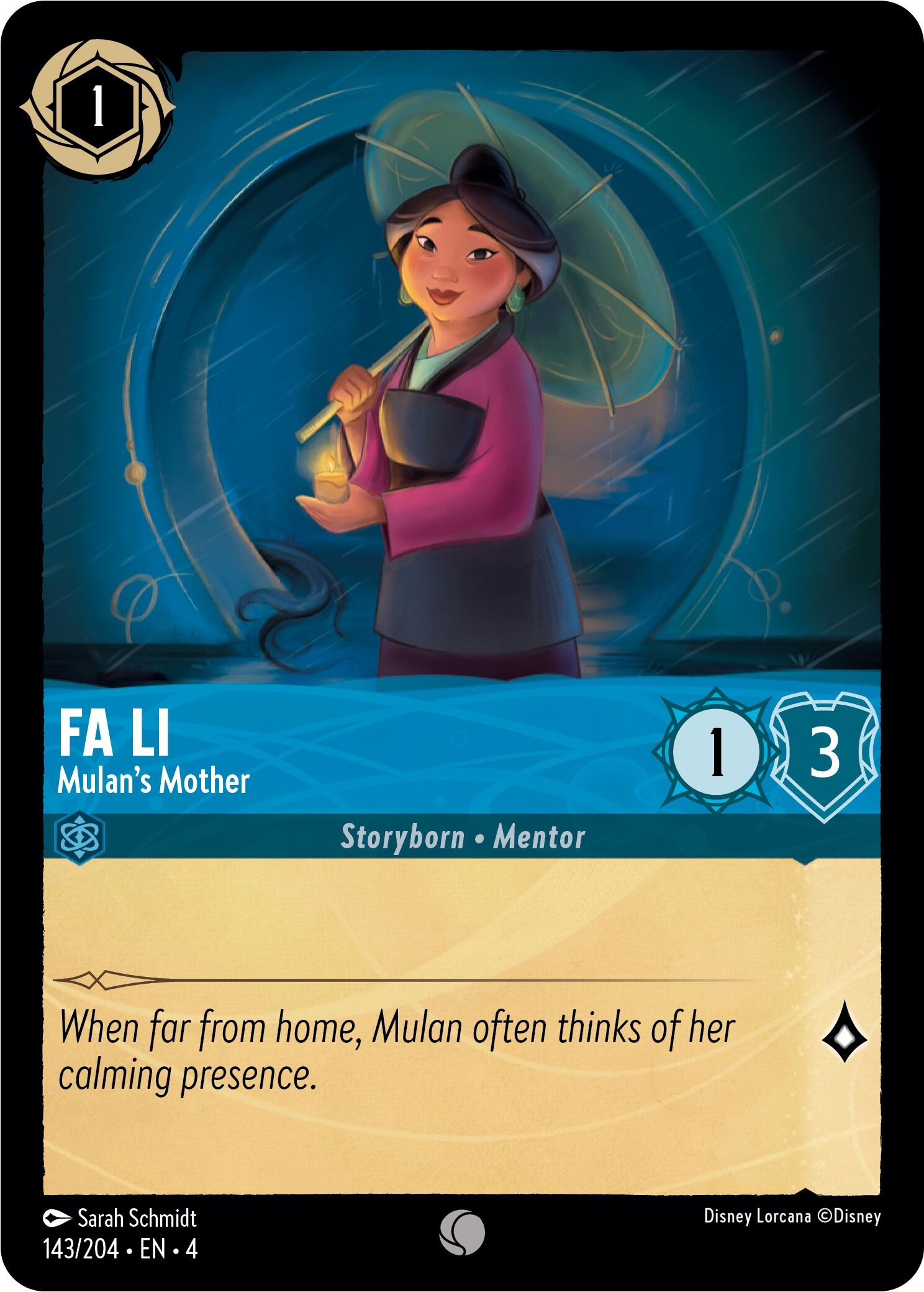 Fa Li - Mulan's Mother (143/204) [Ursula's Return] | North Valley Games