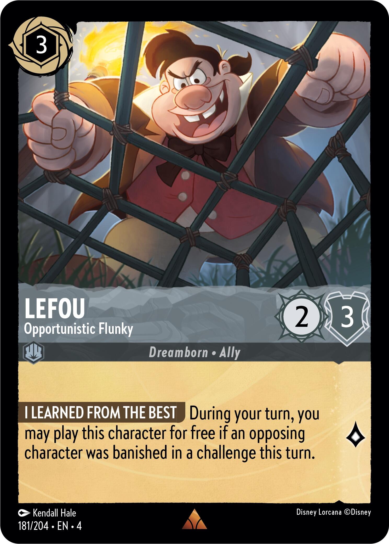 LeFou - Opportunistic Flunky (181/204) [Ursula's Return] | North Valley Games