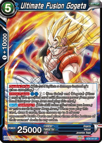 Ultimate Fusion Gogeta (Reprint) (SD6-04) [Battle Evolution Booster] | North Valley Games