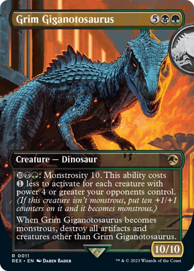 Grim Giganotosaurus (Borderless) [Jurassic World Collection] | North Valley Games