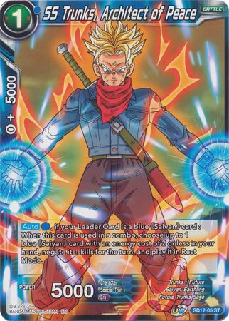 SS Trunks, Architect of Peace (Starter Deck - Spirit of Potara) (SD12-05) [Rise of the Unison Warrior] | North Valley Games