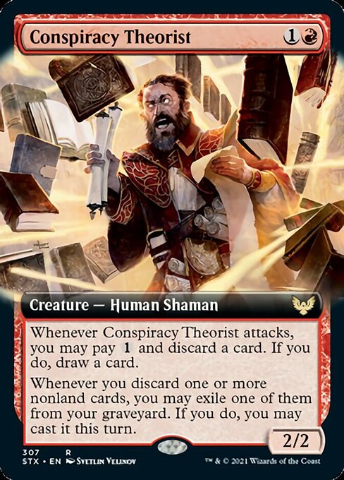 Conspiracy Theorist (Extended Art) [Strixhaven: School of Mages] | North Valley Games