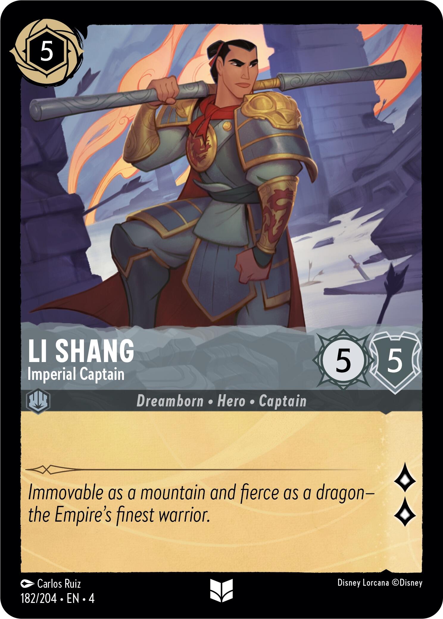 Li Shang - Imperial Captain (182/204) [Ursula's Return] | North Valley Games