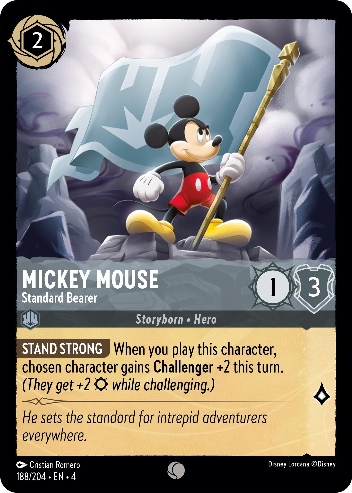 Mickey Mouse - Standard Bearer (188/204) [Ursula's Return] | North Valley Games