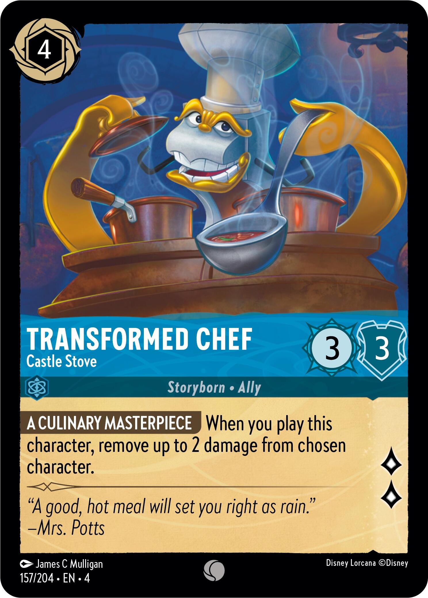 Transformed Chef - Castle Stove (157/204) [Ursula's Return] | North Valley Games