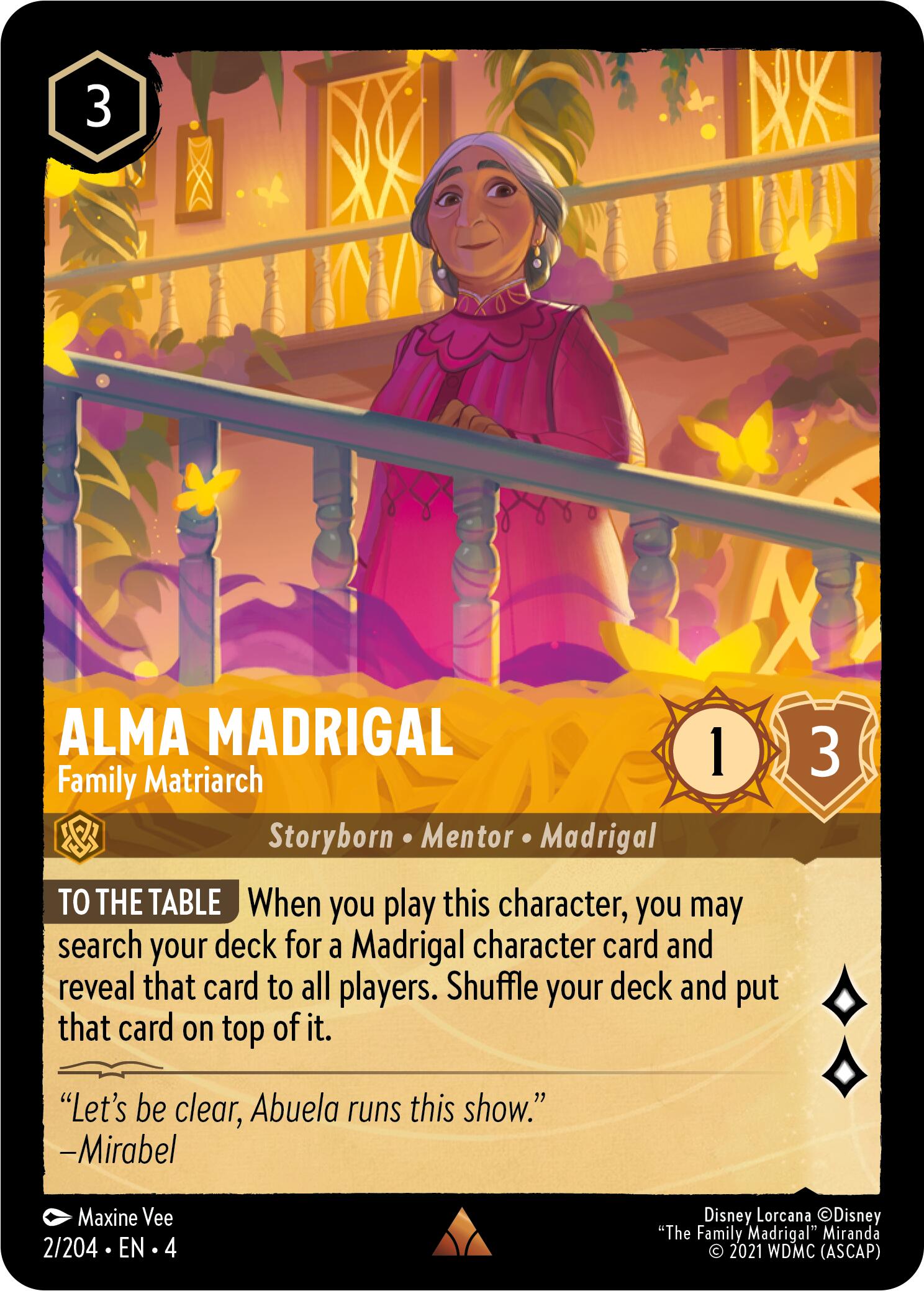 Alma Madrigal - Family Matriarch (2/204) [Ursula's Return] | North Valley Games