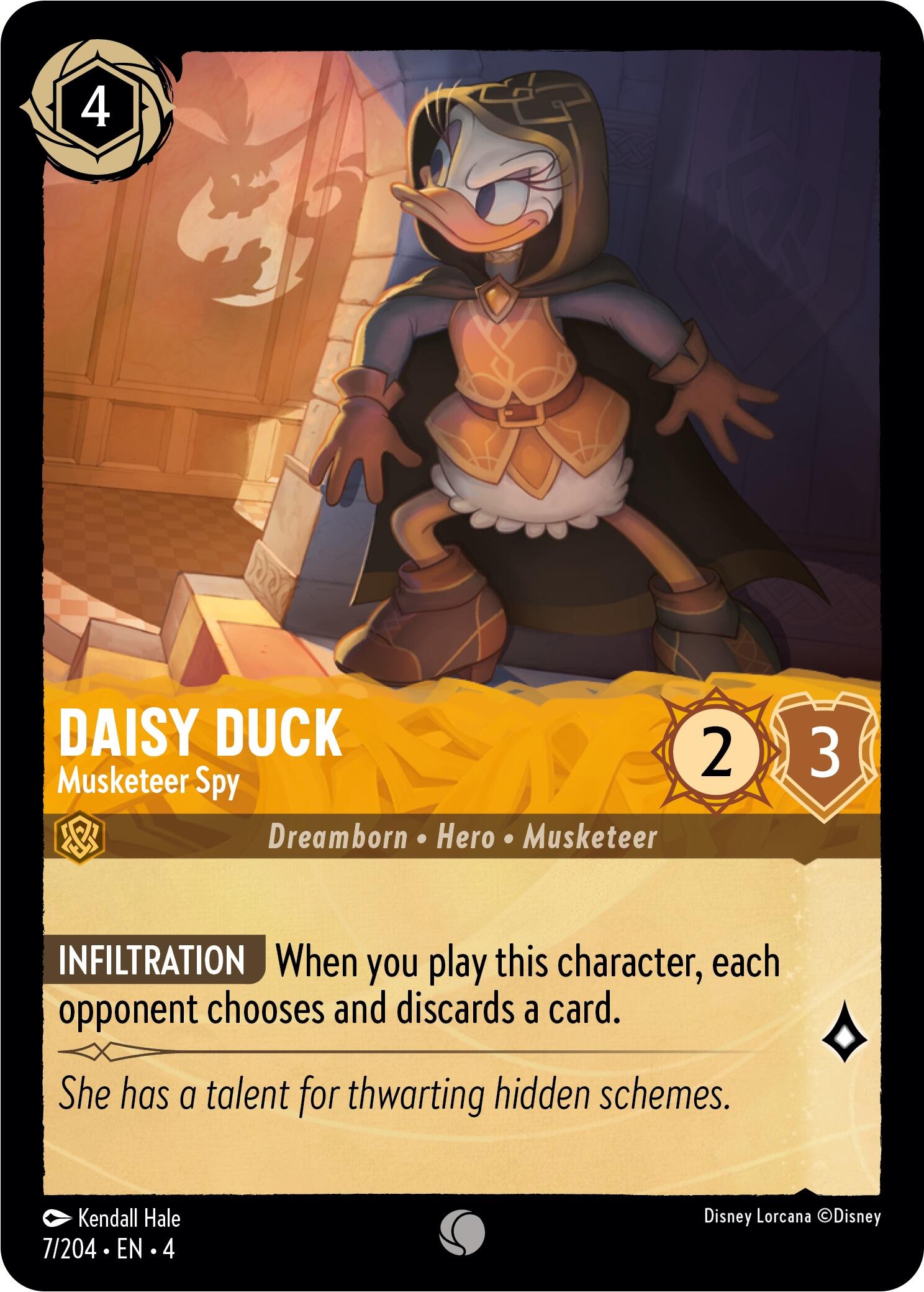Daisy Duck - Musketeer Spy (7/204) [Ursula's Return] | North Valley Games