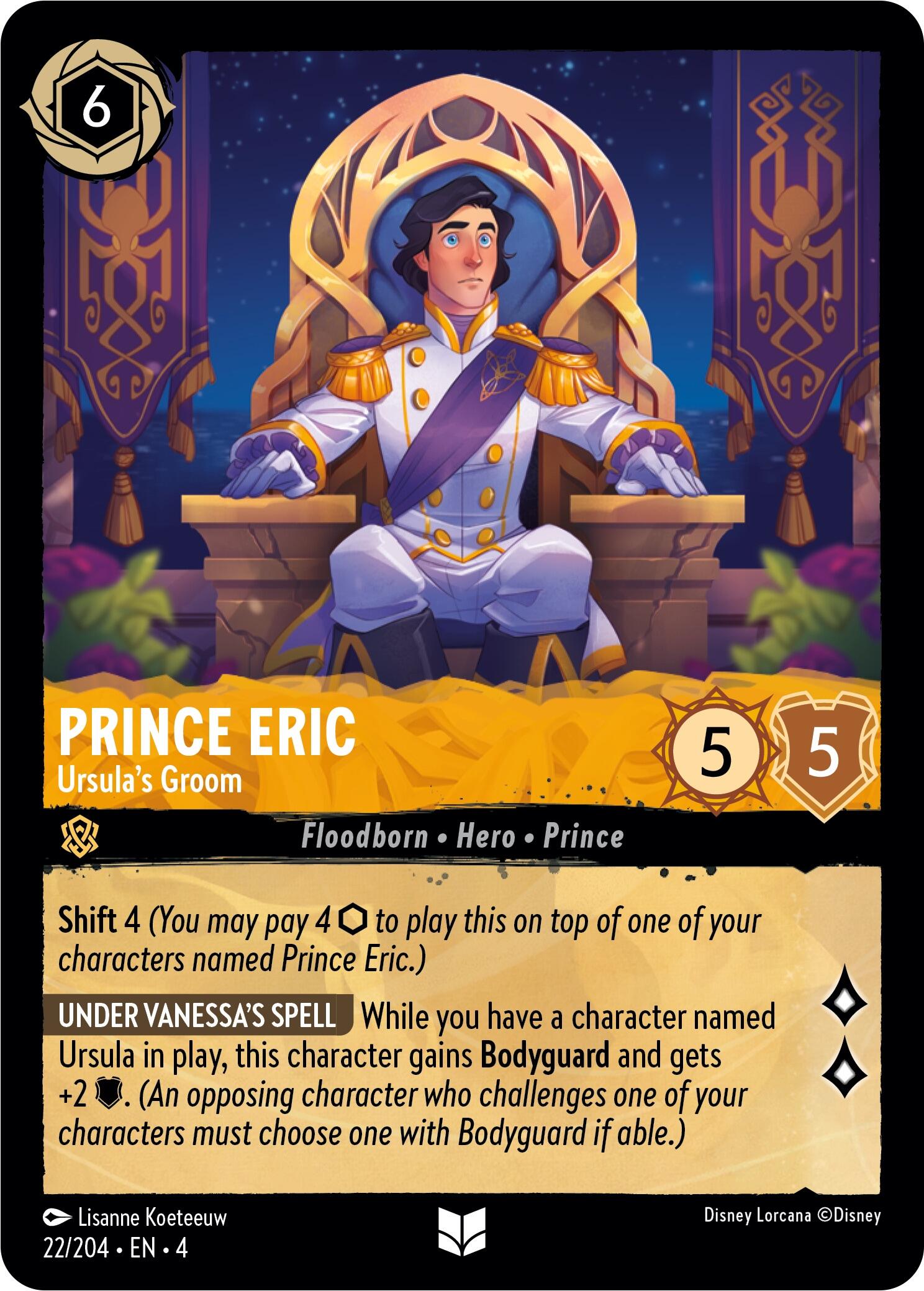 Prince Eric - Ursula's Groom (22/204) [Ursula's Return] | North Valley Games