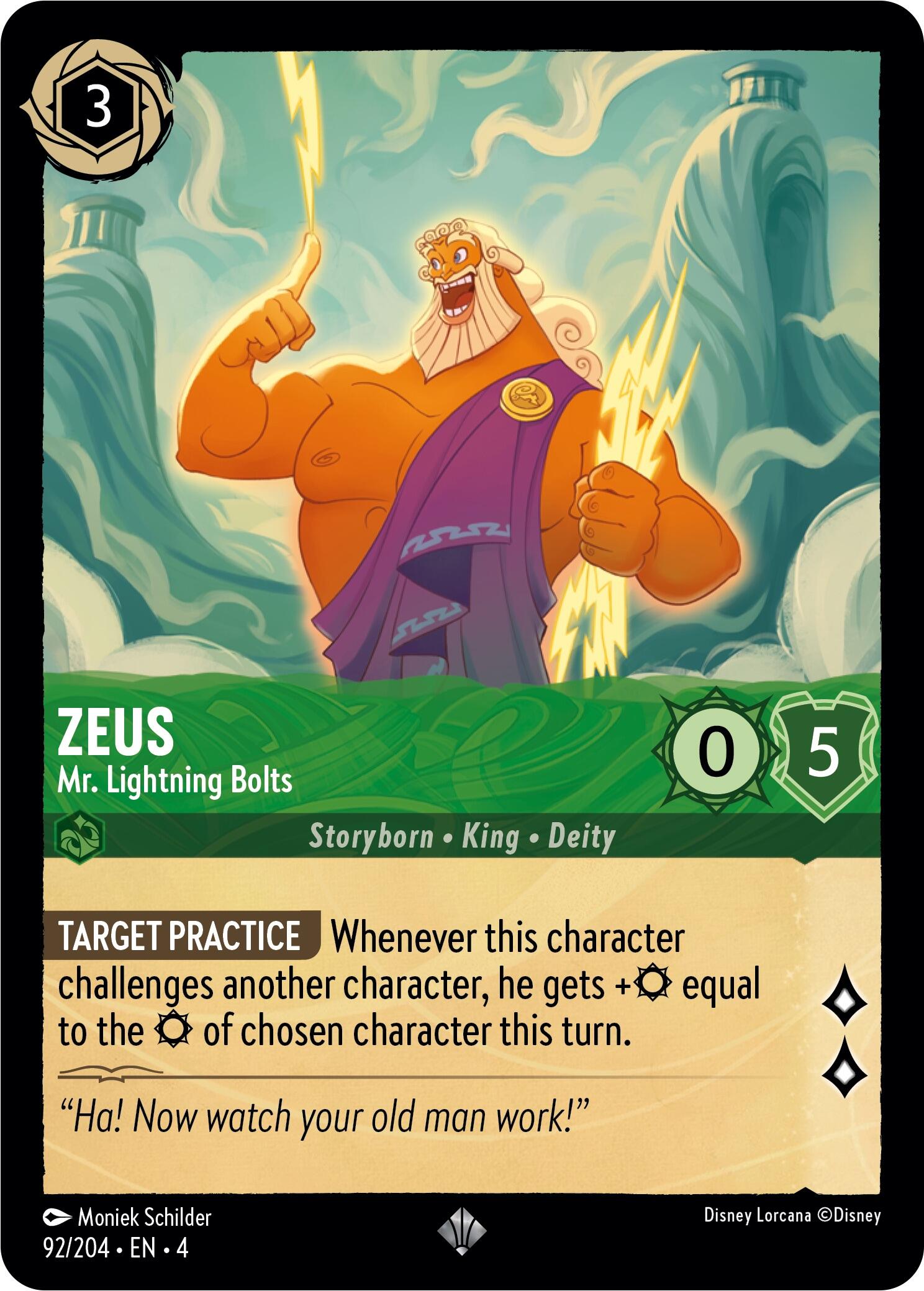 Zeus - Mr. Lightning Bolts (92/204) [Ursula's Return] | North Valley Games