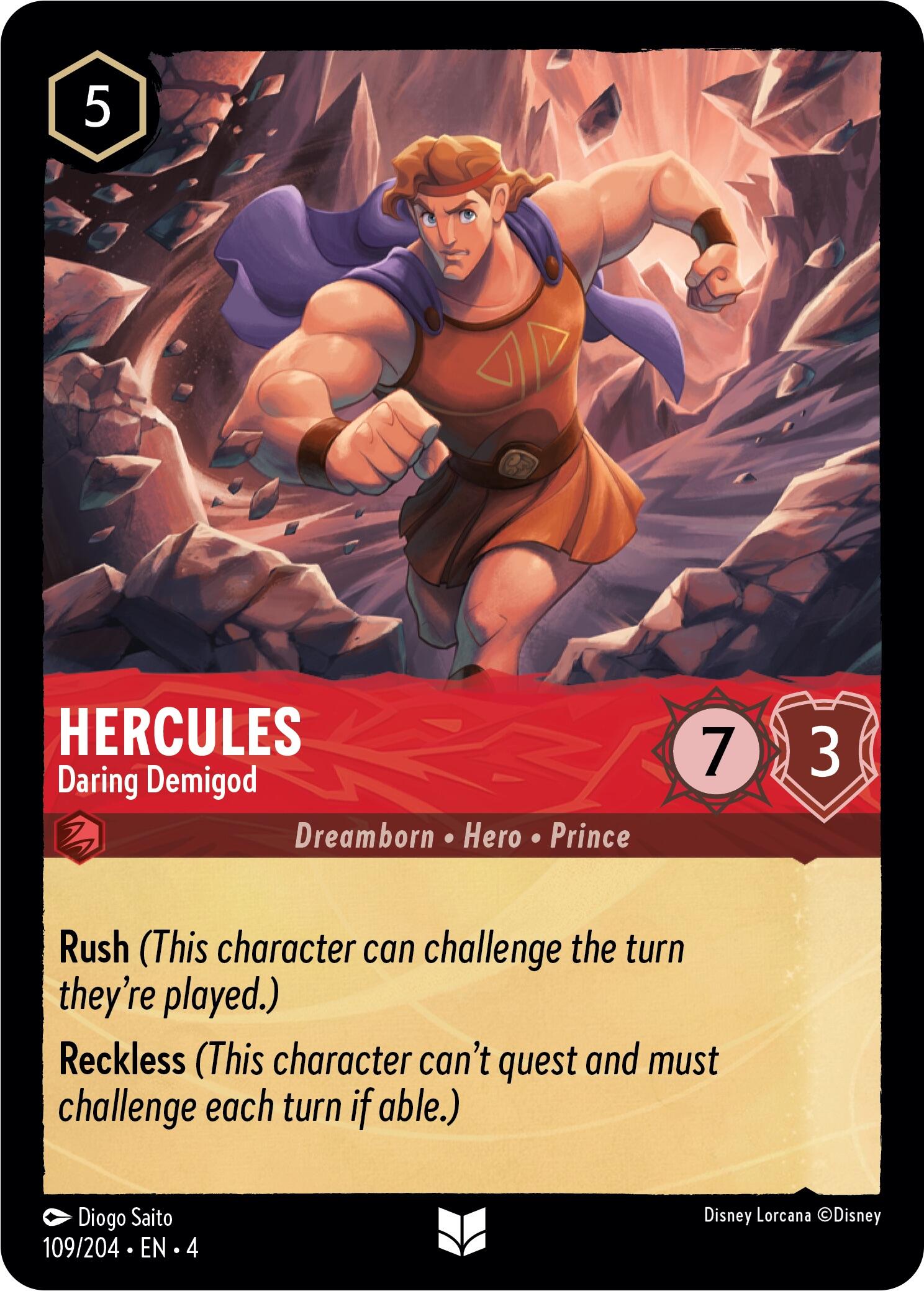 Hercules - Daring Demigod (109/204) [Ursula's Return] | North Valley Games