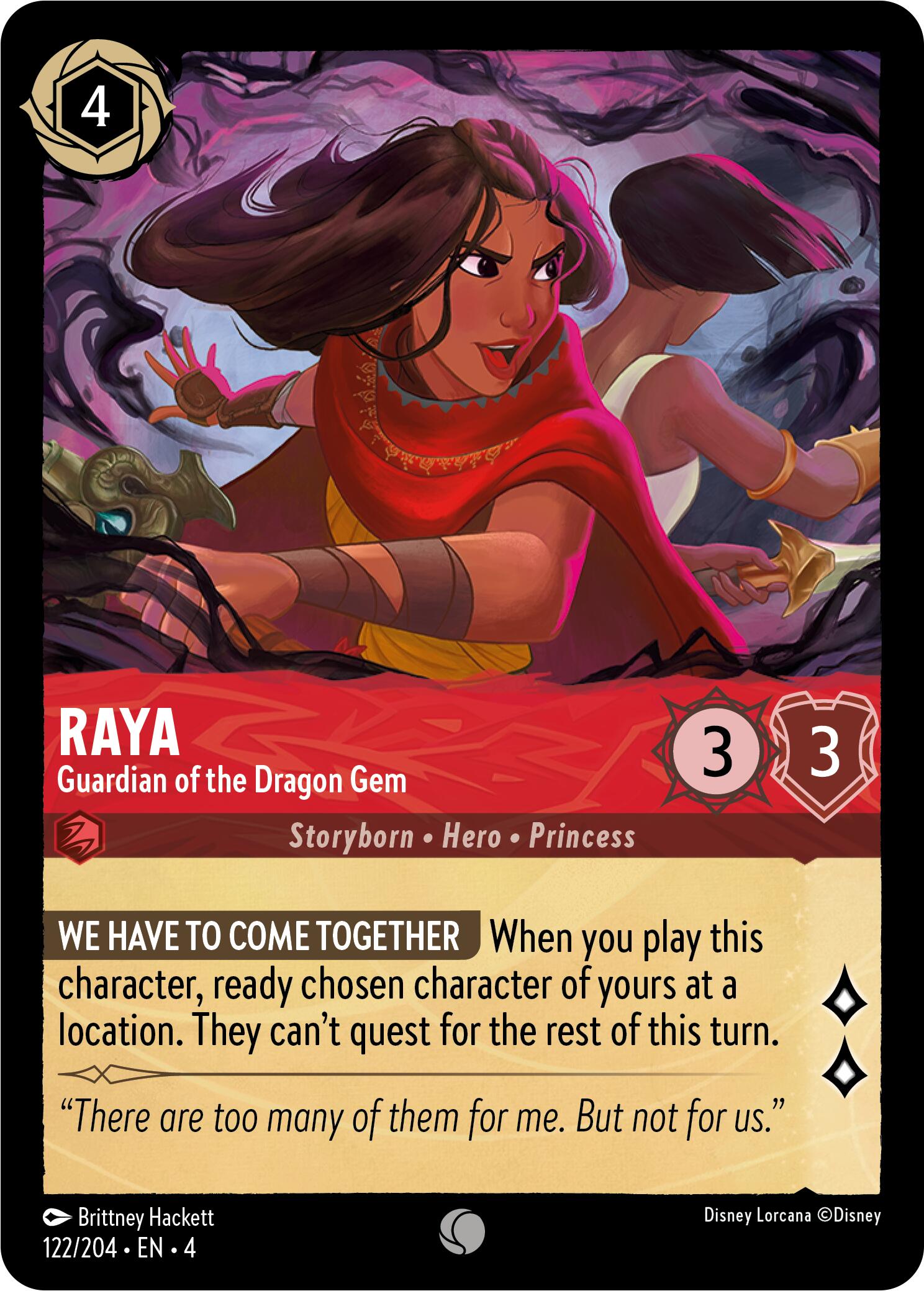 Raya - Guardian of the Dragon Gem (122/204) [Ursula's Return] | North Valley Games