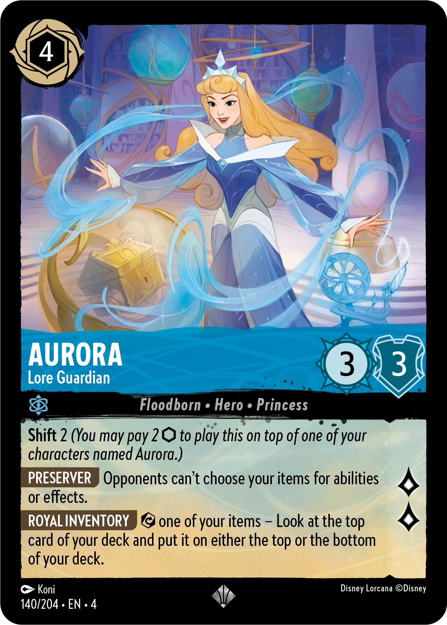 Aurora - Lore Guardian (140/204) [Ursula's Return] | North Valley Games
