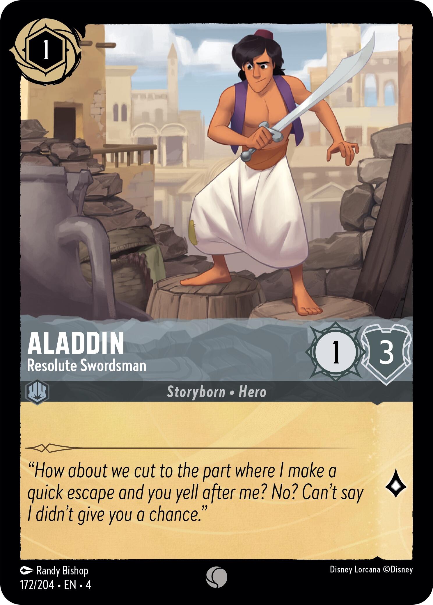 Aladdin - Resolute Swordsman (172/204) [Ursula's Return] | North Valley Games