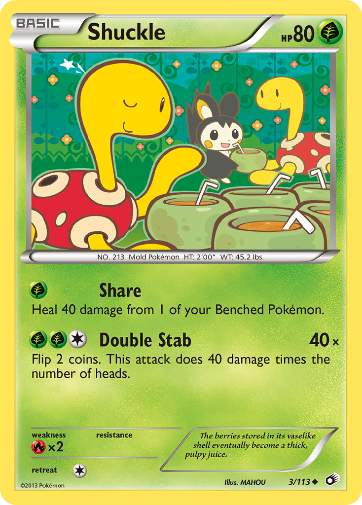 Shuckle (3/113) [Black & White: Legendary Treasures] | North Valley Games