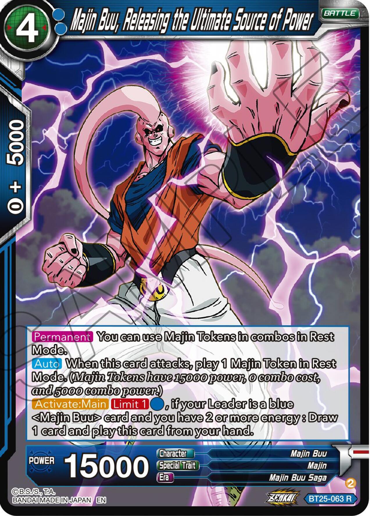 Majin Buu, Releasing the Ultimate Source of Power (BT25-063) [Legend of the Dragon Balls] | North Valley Games